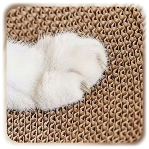 DRAPAK TEKTUROWY DLA KOTA LEGOWISKO KARTON KARTONOWY SOFA LEŻAK KANAPA 60cm Kolor: brązowy