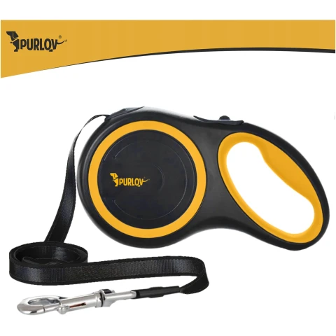 Smycz Automatyczna dla Dużego Psa PURLOV 8m 50kg Mocna Taśma z Blokadą XXL Rozmiar: XXL