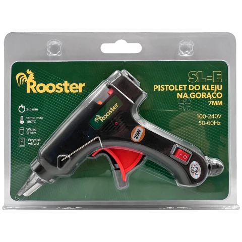 PISTOLET DO KLEJU NA GORĄCO 25W (METALOWA DYSZA) +10 WKŁADÓW KLEJU 7x150mm EAN (GTIN): 5906086033565