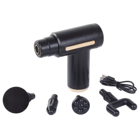 MASAŻER CIAŁA PISTOLET DO MASAŻU GUN + 4 KOŃCÓWKI + AKUMULATOR USB-C Model: DA297