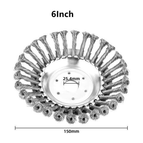 TARCZA SZCZOTKA DO KOSY SPALINOWEJ DO CHWASTÓW 150mm DRUCIAK NA CHWASTY Średnica: 200 mm