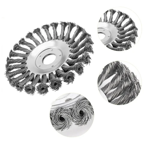 TARCZA SZCZOTKA DO KOSY SPALINOWEJ DO CHWASTÓW 150mm DRUCIAK NA CHWASTY