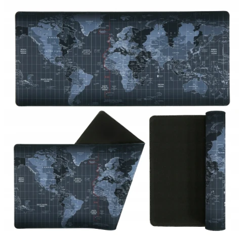 Ale Hity: DUŻA MAPA ŚWIATA PODKŁADKA OCHRONNA NA BIURKO MATA