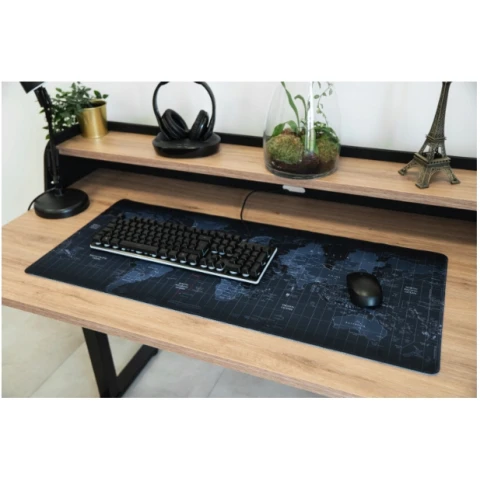 DUŻA MAPA ŚWIATA PODKŁADKA OCHRONNA NA BIURKO MATA Szerokość produktu: 90 cm