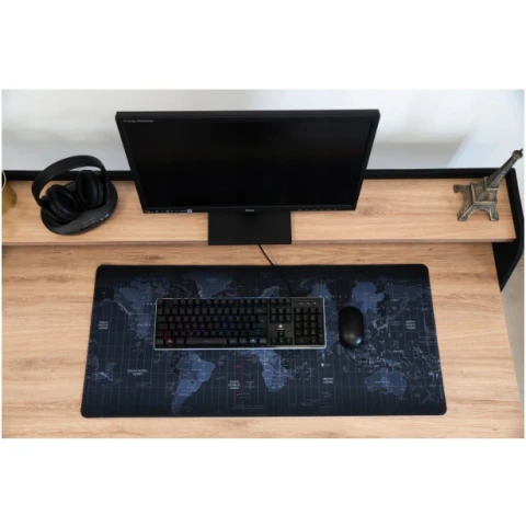 DUŻA MAPA ŚWIATA PODKŁADKA OCHRONNA NA BIURKO MATA Wysokość produktu: 40 cm