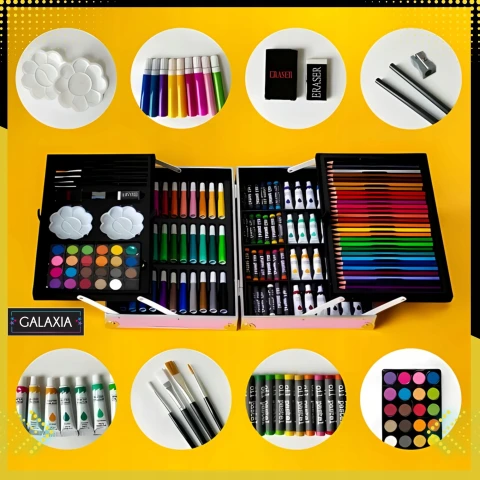 ZESTAW DO MALOWANIA DLA DZIECI Dziewczynek Artystyczny Plastyczny WALIZKA