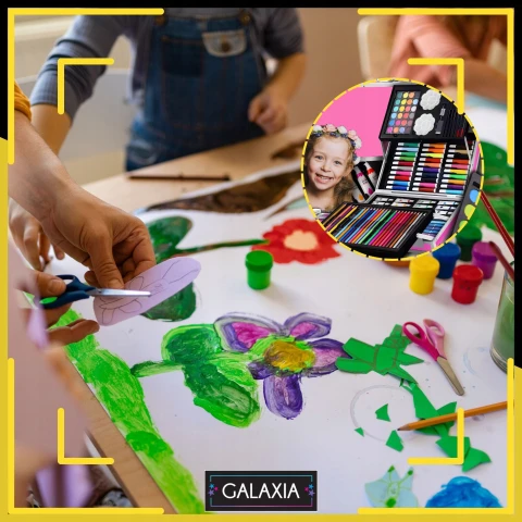 ZESTAW DO MALOWANIA DLA DZIECI Dziewczynek Artystyczny Plastyczny WALIZKA