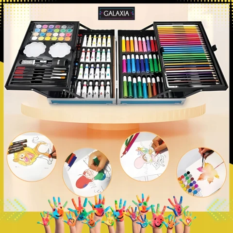 ZESTAW DO MALOWANIA DLA DZIECI Dziewczynek Artystyczny Plastyczny WALIZKA Waga produktu z opakowaniem jednostkowym: 3 kg