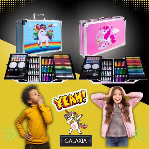 ZESTAW DO MALOWANIA DLA DZIECI Dziewczynek Artystyczny Plastyczny WALIZKA Stan opakowania: oryginalne