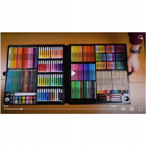 Zestaw do Malowania Artystyczny dla Dzieci Walizka Farby Malarski 288 el Liczba sztuk w zestawie: 288 szt.