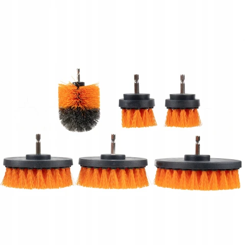 Szczotki Sprzątające na Wkrętarkę Wiertarkę + Pady