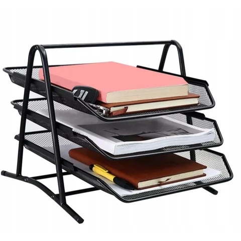 STOJAK SZUFLADY TACKI PÓŁKI NA DOKUMENTY KUWETY siatka, Materiał metal