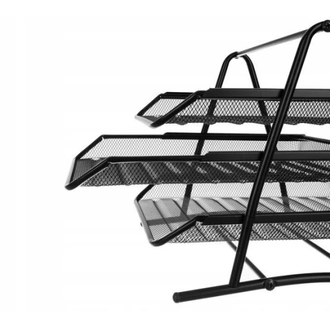 STOJAK SZUFLADY TACKI PÓŁKI NA DOKUMENTY KUWETY siatka, Liczba przegródek 3