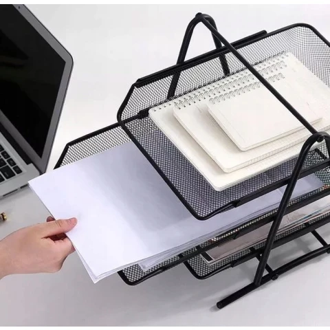 STOJAK SZUFLADY TACKI PÓŁKI NA DOKUMENTY KUWETY siatka, Długość 35 cm