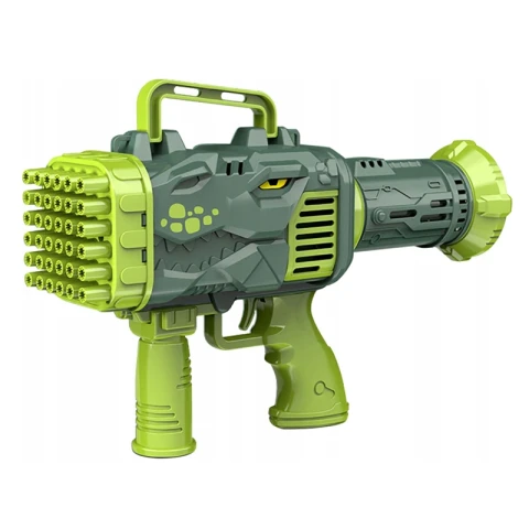 PISTOLET na bańki mydlane DO BANIEK MYDLANYCH BAZUKA BAŃKOWA dinozaur 32 Wiek dziecka: 3 lata +