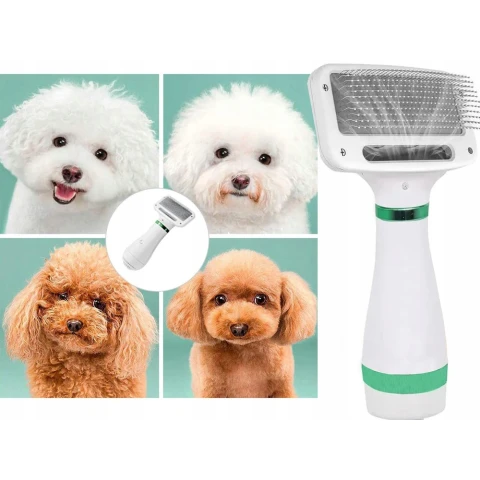 SUSZARKA SZCZOTKA GRZEBIEŃ 2w1 DLA PSA ZWIERZĄT, Waga produktu z opakowaniem jednostkowym 0.1 kg