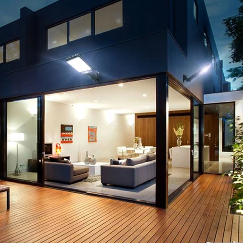 MOCNA LAMPA SOLARNA LED COB ULICZNA CZUJNIK RUCHU ZMIERZCHU Z PILOTEM, Liczba punktów światła 6