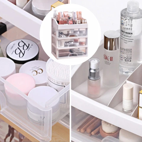 SZKATUŁKA PUDEŁKO NA KOSMETYKI SZUFLADY XXL Waga produktu z opakowaniem jednostkowym: 0.3 kg