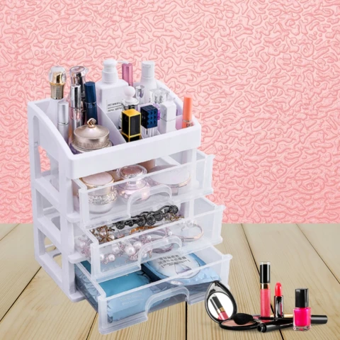 SZKATUŁKA PUDEŁKO NA KOSMETYKI SZUFLADY XXL Stan opakowania: oryginalne