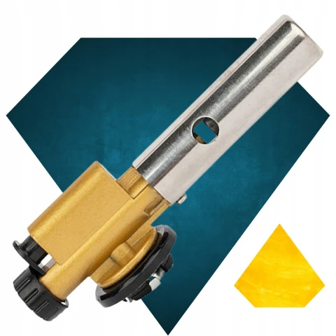 Palnik Gazowy Na Kartusze Mosiężny + 6 Gaz Kartusz