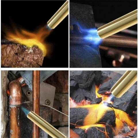 Palnik Gazowy Na Kartusze Mosiężny + 6 Gaz Kartusz