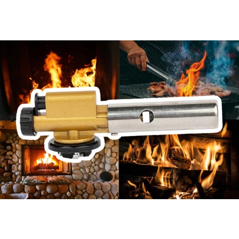 Palnik Gazowy Na Kartusze Mosiężny + 6 Gaz Kartusz