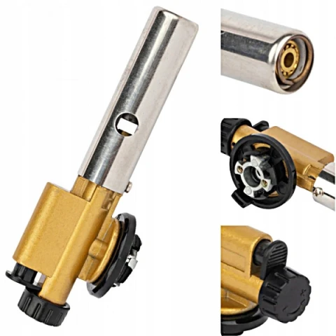 Palnik Gazowy Na Kartusze Mosiężny + 6 Gaz Kartusz Moc: 1230 W