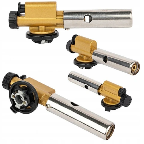 Palnik Gazowy Na Kartusze Mosiężny + 6 Gaz Kartusz Waga urządzenia: 0.5 kg