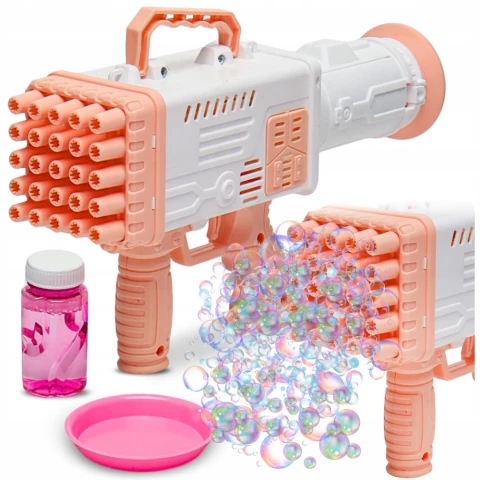 BAZOOKA PISTOLET MASZYNA BANIEK MYDLANYCH GENERATOR PREZENT PŁYN DO BANIEK