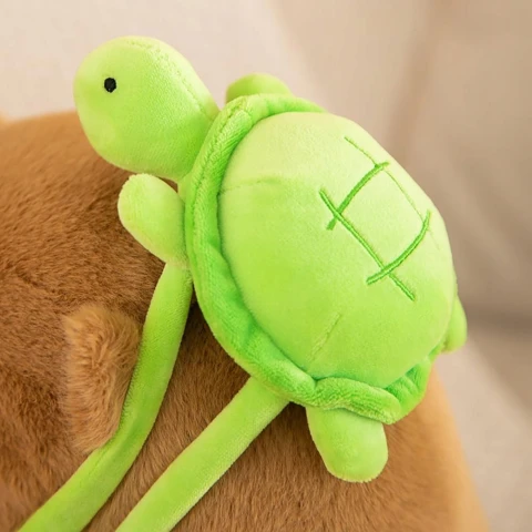 MASKOTKA KAPIBARA PLUSZAK ZABAWKA PLUSZOWA Z PLECAKIEM ŻÓŁWIK BORSUK BÓBR Wiek dziecka: 3 lata +