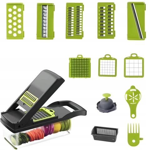 KRAJALNICA SZATKOWNICA DO WARZYW I OWOCÓW WIELOFUNKCYJNA TARKA SIEKACZ 13w1