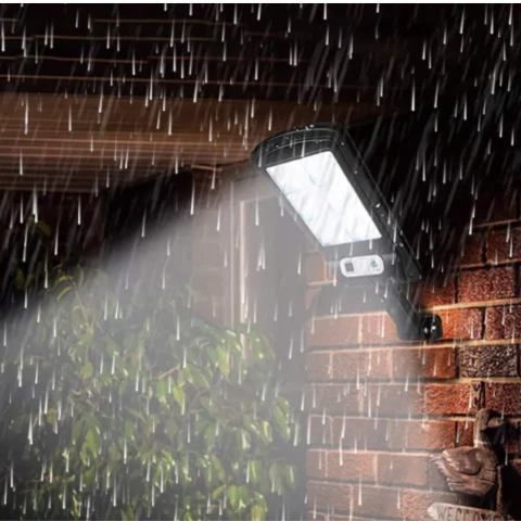 MOCNA LAMPA SOLARNA LED Z CZUJNIKIEM RUCHU I ZMIERZCHU OGRODOWA ULICZNA, Grubość 30 mm