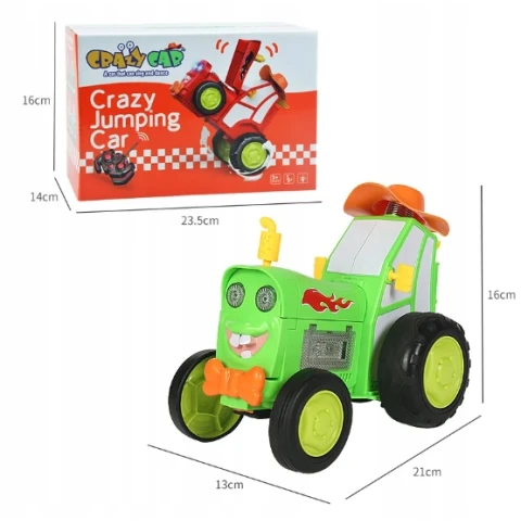 Traktor ciągnik auto RC zdalnie sterowany skaczący Materiał: plastik