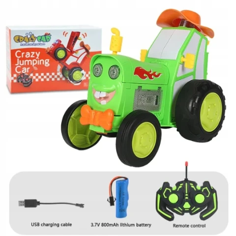 Traktor ciągnik auto RC zdalnie sterowany skaczący Baterie: AKUMULATOR