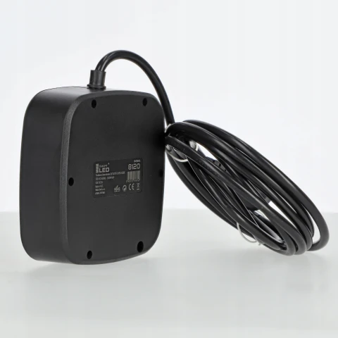 Przedłużacz Listwa Zasilająca Rozdzielacz Rozgałęźnik 3 Gniazda 230V 4x USB, Średnica przewodu 4 mm