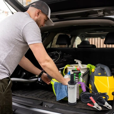 Ale Hity | POMPKA POMPA DO SPUSZCZANIA PALIWA OLEJU ROPY WODY 12V MOCNA ZATAPIALNA