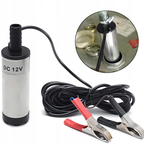 Ale Hity | POMPKA POMPA DO SPUSZCZANIA PALIWA OLEJU ROPY WODY 12V MOCNA ZATAPIALNA