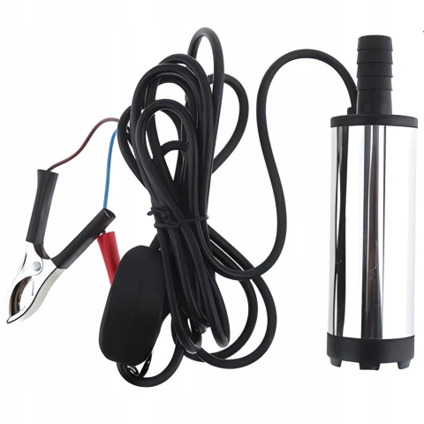 Ale Hity | POMPKA POMPA DO SPUSZCZANIA PALIWA OLEJU ROPY WODY 12V MOCNA ZATAPIALNA