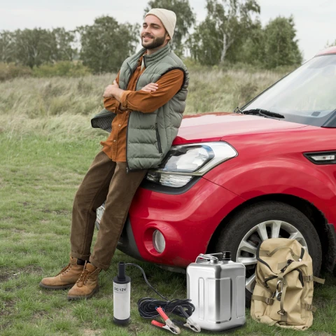 Ale Hity | POMPKA POMPA DO SPUSZCZANIA PALIWA OLEJU ROPY WODY 12V MOCNA ZATAPIALNA