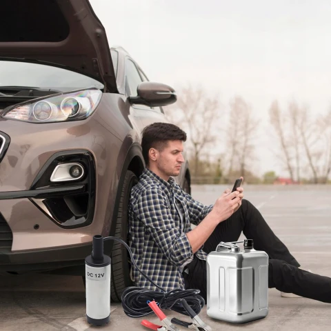 Ale Hity | POMPKA POMPA DO SPUSZCZANIA PALIWA OLEJU ROPY WODY 12V MOCNA ZATAPIALNA