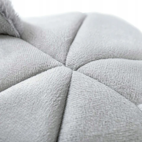 Domek dla kota, budka, legowisko pluszowe DAISY, Kolor odcienie szarości