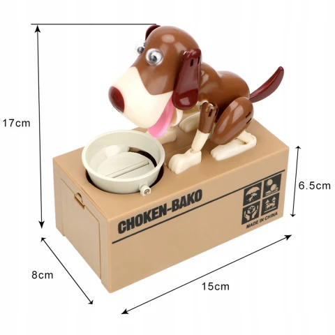 SKARBONKA PIESEK INTERAKTYWNA SEJF AUTOMATYCZNA DUŻA ZJADA MONETY, Bohater / Bajka Inny (Piesek)