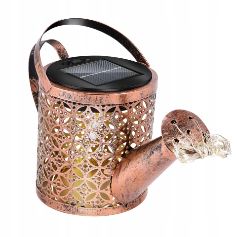 LAMPA OGRODOWA SOLARNA LED WBIJANA KONEWKA XXL Z CZUJNIKIEM ZMIERZCHU MOCNA