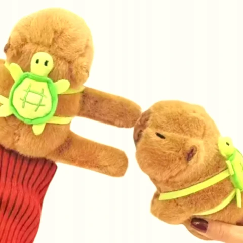 KAPIBARA NA RĘKĘ MASKOTKA ZWIERZĄTKO PLUSZAK, Rodzaj żółw