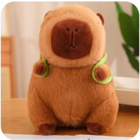 PLUSZOWA ZABAWKA KAPIBARA Z PLECAKIEM 45 CM Z PLUSZOWYM ŻÓŁWIEM PLUSZAK Rodzaj: miś