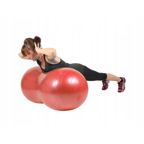 PIŁKA GIMNASTYCZNA FITNESS DO ĆWICZEŃ REHABILITACJI ORZESZEK FASOLKA DUŻA, Kolor dominujący zielony