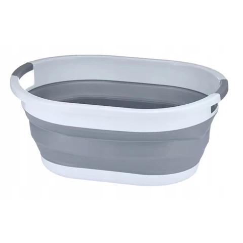 DUŻA MISKA SILIKONOWA SKŁADANA KOSZ NA PRANIE SKŁADANY WANIENKA OKRĄGŁA 25L