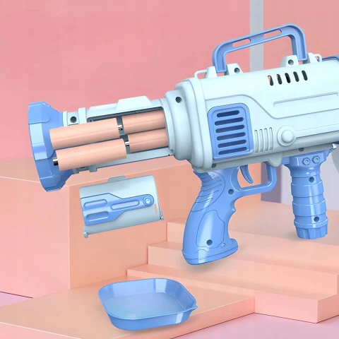 PISTOLET na bańki mydlane DO BANIEK MYDLANYCH BAZUKA BAŃKOWA różowy 32 Rodzaj: pistolet
