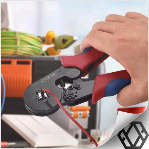 ZACISKARKA PRASKA DO KONEKTORÓW KOŃCÓWEK KABLI TULEJEK 0.25-10mm² 1500szt.