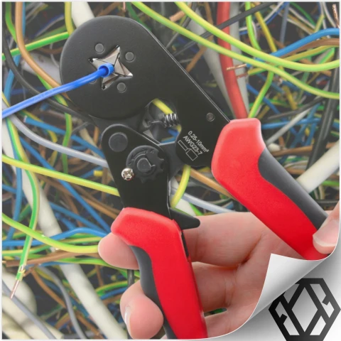 Ale Hity: ZACISKARKA PRASKA DO KONEKTORÓW KOŃCÓWEK KABLI TULEJEK 0.25-10mm² 1500szt.